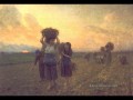 die letzte Gleanings Landschaft Realist Jules Breton